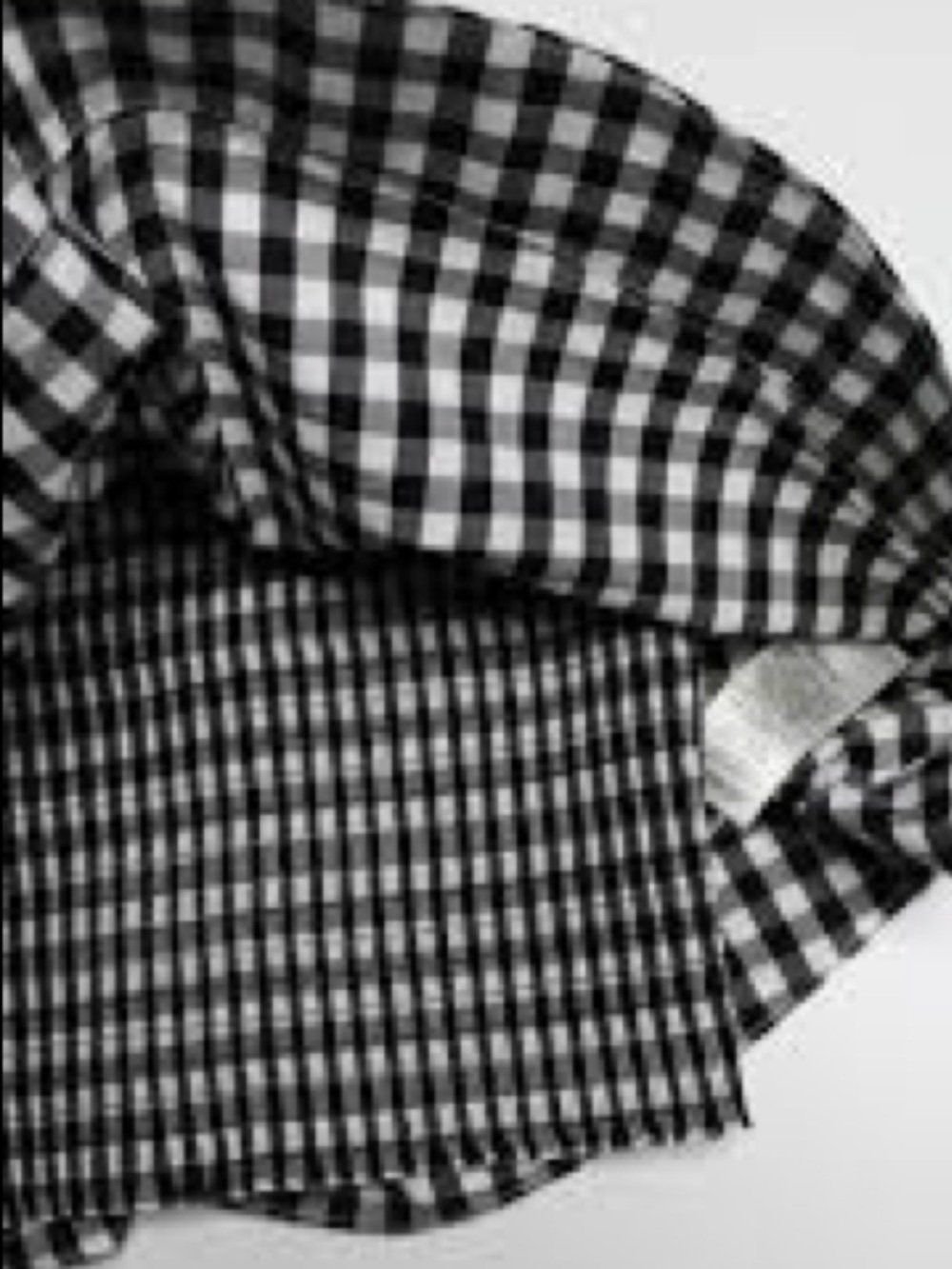 Aritzia WILFRED Bonaventure Black Gingham Ruffle Crop Top Size M - Picture 8 of 10
